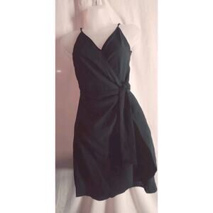 H & M Divided Women S Black Adjustable Shoulder Strap Short Black Sun Dress NWT